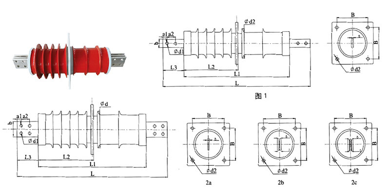 FCG1 Dry-Type HV Wall Bushing